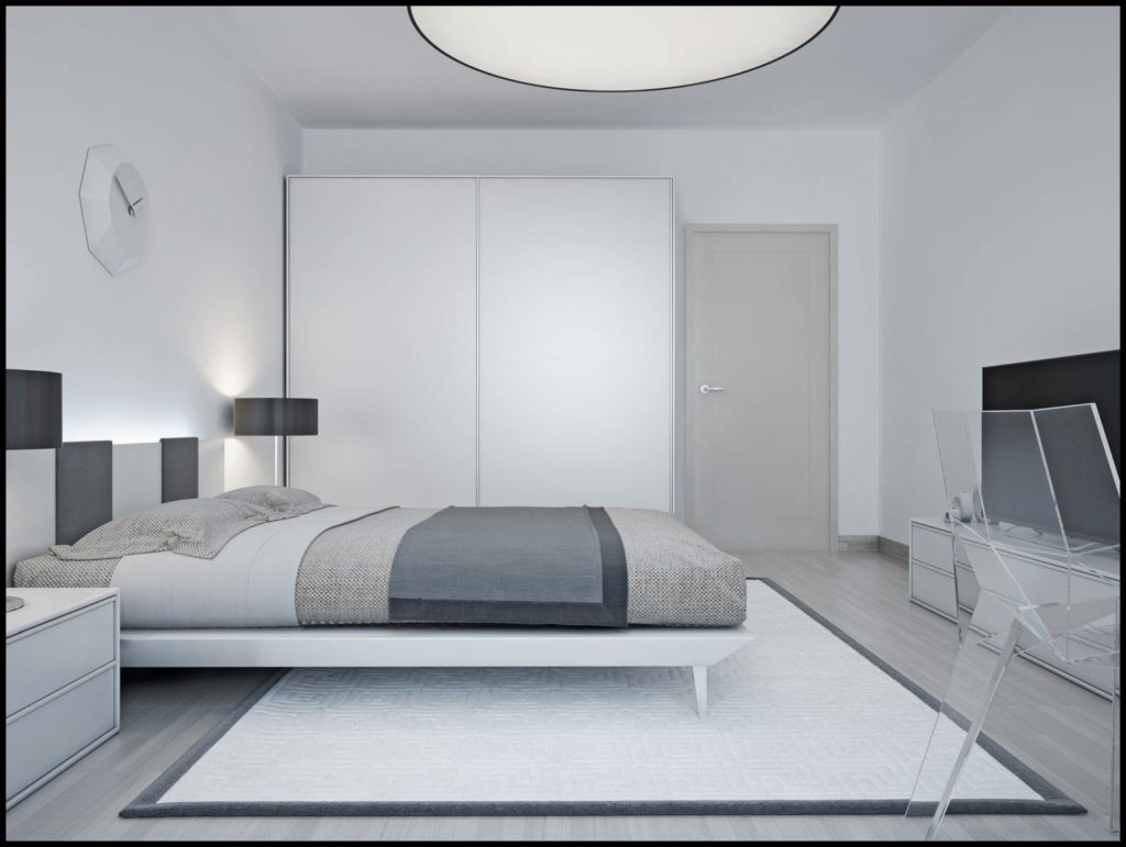 Minimalistisches Schlafzimmer